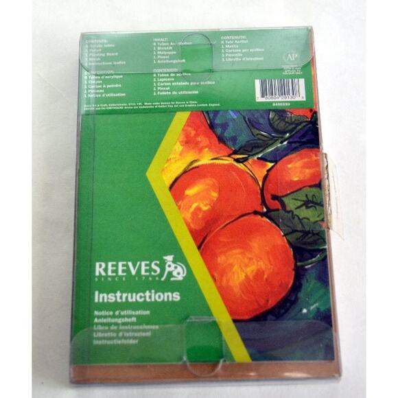 Reeves Acrylic Starter Set of 6 Acrylic color tubes.  New - Picture 6 of 8